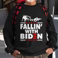 Funny Biden Falls Off Bike Joe Biden Fallin With Biden Sweatshirt Gifts for Old Men