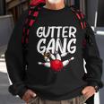 Funny Bowling Gift For Men Women Cool Funny Gutter Gang Bowlers Gift Sweatshirt Gifts for Old Men