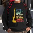 Funny Christian Bible Guitar Player Sweatshirt Gifts for Old Men