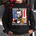 Funny Four Score And Seven Beers Ago Abe Lincoln Sweatshirt Gifts for Old Men