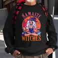 Funny Halloween Namaste Witches Halloween Spirits Witch Sweatshirt Gifts for Old Men
