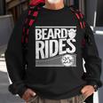 Funny Mens Beard Rides Gift Funny Vintage Distressed Mens Beard Gift Sweatshirt Gifts for Old Men
