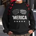 Funny Merica With Sunglasses And Flag For 4Th Of July Sweatshirt Gifts for Old Men