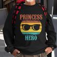 Funny Tee For Fathers Day Princess Hero Of Daughters Great Gift Sweatshirt Gifts for Old Men