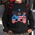 Gamer Video Gaming 4Th Of July Funny Men Boys American Flag Sweatshirt Gifts for Old Men