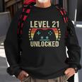 Gaming Vintage 21St Birthday Gift 21 Year Old Boy Girl Gamer Sweatshirt Gifts for Old Men
