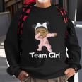Gender Reveal Party Team Girl Cute Dabbing Black Baby Sweatshirt Gifts for Old Men
