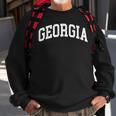 Georgia Us College Font Proud American Usa States Men Women Sweatshirt Graphic Print Unisex Gifts for Old Men