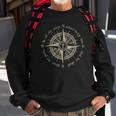 God Will Direct Your Path Compass Religion Christian Sweatshirt Gifts for Old Men