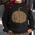 Halloween Leopard Pattern Pumpkin Costume Sweatshirt Gifts for Old Men