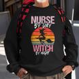 Halloween Nurse Costume Vintage Nurse By Day Witch By Night Sweatshirt Gifts for Old Men