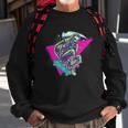 Halloween Retro 80S Skateboarding Grim Reaper Sweatshirt Gifts for Old Men