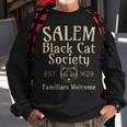 Halloween Salem Black Cat Society Familiars Welcome Sweatshirt Gifts for Old Men