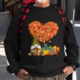 Happy Fall Yall Gnome Leopard Pumpkin Funny Autumn Gnome Graphic Design Printed Casual Daily Basic Sweatshirt Gifts for Old Men
