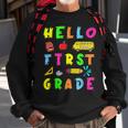 Hello Miss First Grade Back To School Teachers Kida Sweatshirt Gifts for Old Men