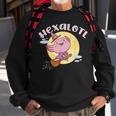 Hexalotl Funny Axolotl Witch Halloween Kawaii Meme Sweatshirt Gifts for Old Men