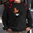 Hiss Off Cat Witch Hat Halloween Quote Sweatshirt Gifts for Old Men