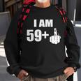 I Am 60 Middle Finger 60Th Birthday Gift Sweatshirt Gifts for Old Men