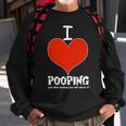 I Heart Pooping And Texting Tshirt Sweatshirt Gifts for Old Men