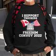 I Support Truckers Freedom Convoy V3 Sweatshirt Gifts for Old Men