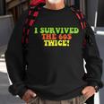I Survived The 60S Twice Sweatshirt Gifts for Old Men