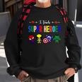 I Teacher Super Heroes Cute Superhero Characters Sweatshirt Gifts for Old Men