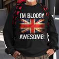 Im Bloody Awesome British Union Jack Flag Tshirt Sweatshirt Gifts for Old Men