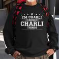 Im Charli Doing Charli Things Sweatshirt Gifts for Old Men