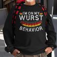 Im On My Wurst Behavior Funny German Oktoberfest Germany Men Women Sweatshirt Graphic Print Unisex Gifts for Old Men