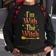 Im With The Witch Halloween Couple Matching Costume Sweatshirt Gifts for Old Men