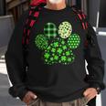 Irish Cute Dog Paw Clovers St Patricks Day Lucky Shamrock Men Women Sweatshirt Graphic Print Unisex Gifts for Old Men