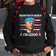 Joe Biden Falling Off His Bicycle Funny Biden Falls Off Bike V6 Sweatshirt Gifts for Old Men