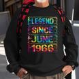 June 56 Years Old Since 1966 56Th Birthday Gifts Tie Dye Sweatshirt Gifts for Old Men