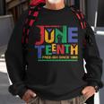 Juneteenth Free-Ish Since 1865 African Color Tshirt Sweatshirt Gifts for Old Men