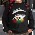 Juneteenth Red Gold Green Eyelashes Sweatshirt Gifts for Old Men