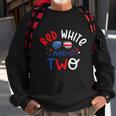 Kids Red White And Two 2Nd Birthday 4Th Of July Firework Boy Sweatshirt Gifts for Old Men