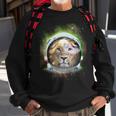 King Of The Universe Lion Space Astronaut Helmet Sweatshirt Gifts for Old Men