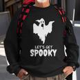 Lets Get Spooky Ghost Boo Halloween Quote Sweatshirt Gifts for Old Men