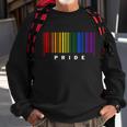 Lgbt Gay Barcode Support Lgbtq Ally Rainbow Pride Gay Flag Sweatshirt Gifts for Old Men