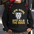 Life Goal Pet All The Dogs Nft Puppy Face Sweatshirt Gifts for Old Men