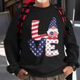 Love American Gnome 4Th Of July Independence Day Flag Graphic Plus Size Shirt Sweatshirt Gifts for Old Men