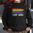 Love Wins Lgbt Gay Pride Lesbian Bisexual Ally Quote V3 Sweatshirt Gifts for Old Men