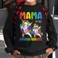 Mama Of The Birthday Girl Dabbing Princess Unicorn Mom Sweatshirt Gifts for Old Men