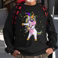 Mardi Gras Flossing Unicorn Jester Hat Unicorn Gifts Men Women Sweatshirt Graphic Print Unisex Gifts for Old Men