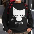 Meh Cat Funny Meme Sweatshirt Gifts for Old Men