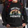 Mens One Bad Mowfo Funny Lawn Care Mowing Gardener Fathers Day Sweatshirt Gifts for Old Men