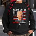 Merry 4Th Of July Biden Bike Bicycle Falls Off Anti Biden V2 Sweatshirt Gifts for Old Men