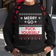 Merry Go FCk Yourself Ugly Christmas Sweater Sweatshirt Gifts for Old Men