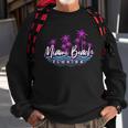 Miami Beach Florida Neon Tshirt Sweatshirt Gifts for Old Men