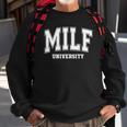 Milf University Vintage Funny Saying Sarcastic Sexy Mom Milf Sweatshirt Gifts for Old Men